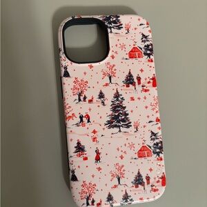 New Festive Red and Black Winter Casely iPhone 15 Magsafe Case